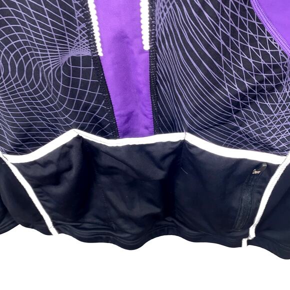 Women's Bicycle Performance Purple & Black Softshell Cycling Jacket Size M - Picture 9 of 9